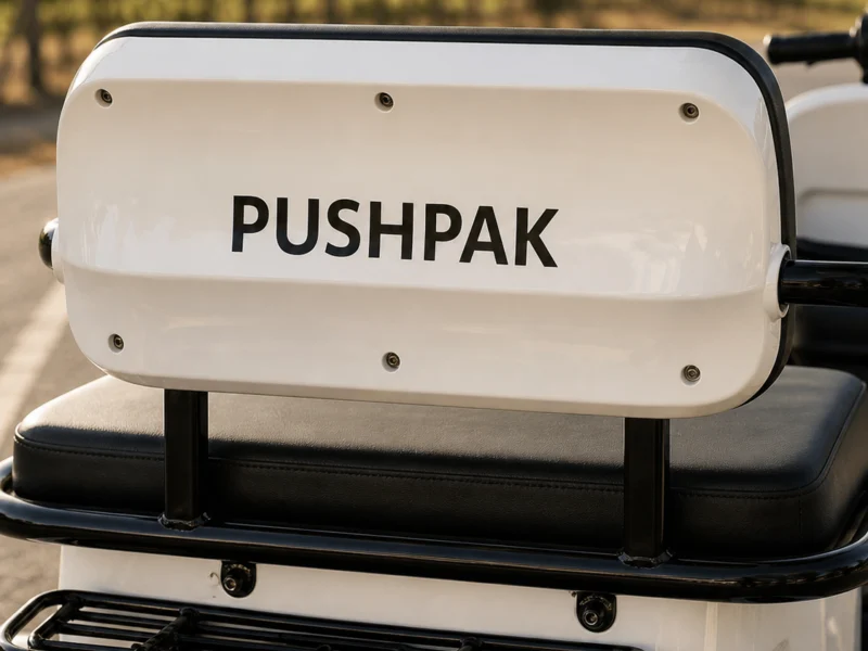 Pushpak electric trike detail